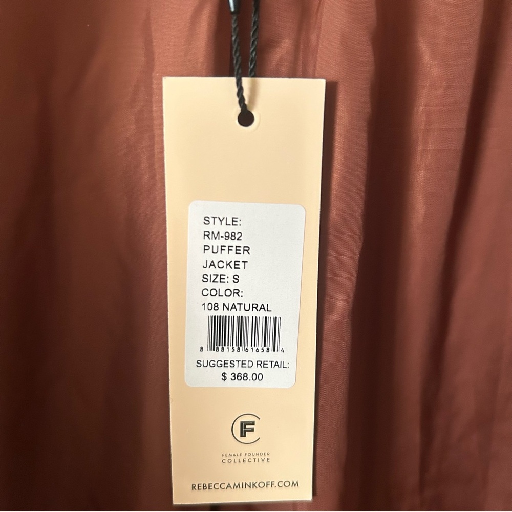 NWT Rebecca Minkoff Cream Puffer Jacket - Picture 7 of 10